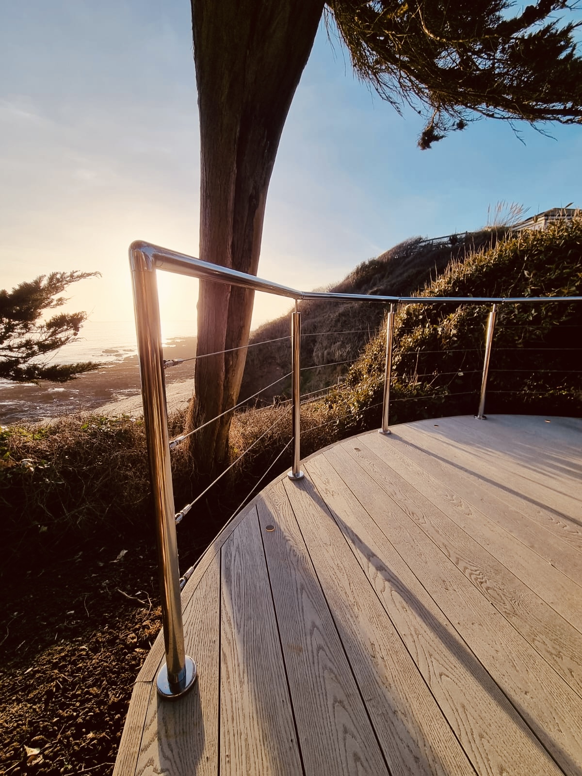 Beach View Decking Lighting with Halo